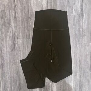 Lululemon Olive Green High-Waisted Leggings